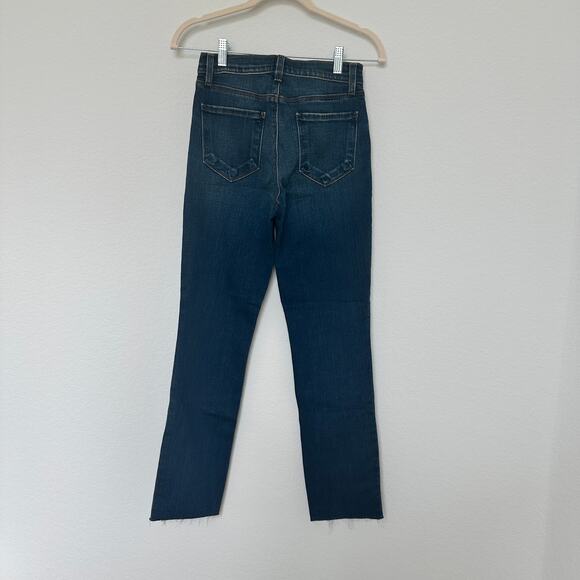 NWT L'AGENCE Sada Slim Leg Cropped Jeans Sz 25 Dark Wash Casual Luxe‎ Parisian - Picture 7 of 9
